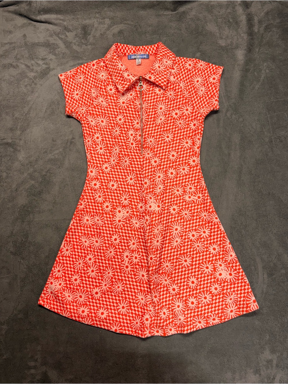Urban Outfitters Red Floral Daisy Mini Dress